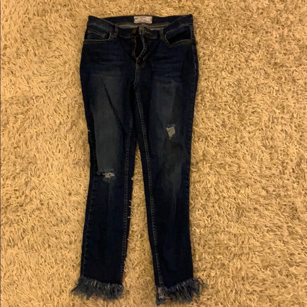 Free People Dark Wash Jeans